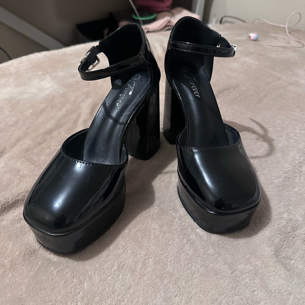 Black Platform Heels